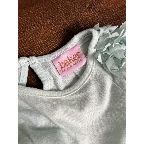 Girls Size 3 Months Baker By Ted Baker Floral Sleeve Top & Okie Dokie Purple - Picture 8 of 11